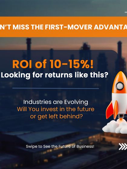 This graphic from our series on Karnataka's Industrial Policy creates a sense of first-mover advantage. It highlights the 10-15% ROI potential and urges entrepreneurs to invest in the future, positioning us as the guides for that investment.