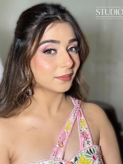 A dreamy, fairy-like look for a special occasion. I used soft pink tones on the eyes and cheeks to create this ethereal and romantic makeup style.