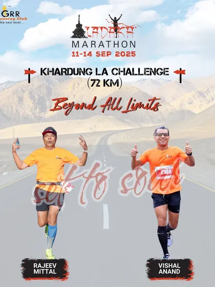We train for the impossible. The Ladakh Marathon's Khardung La Challenge is a 72 KM beast at high altitude. This is where mental toughness is forged and limits are shattered. We prepare you for challenges that go beyond all limits.