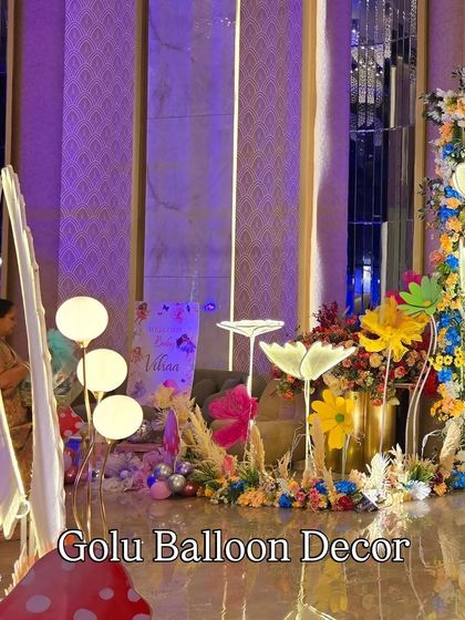 Golu Balloon Decor - Baby Celebration Decor Enchanted Garden & Princess Parties photo 6