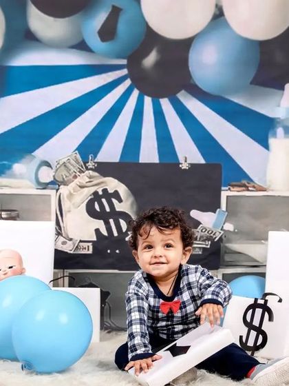 Another great shot from the 'Boss Baby' theme, capturing the little CEO's happy and commanding presence.
