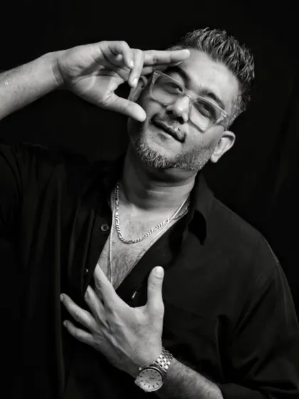 A professional black and white portrait for my press kit. It reflects the confident and creative approach I take with all my music production and remix projects.