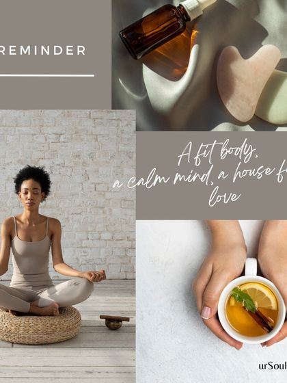 A gentle reminder for your self-care journey. A fit body, a calm mind, and a house full of love are the true pillars of a happy life.