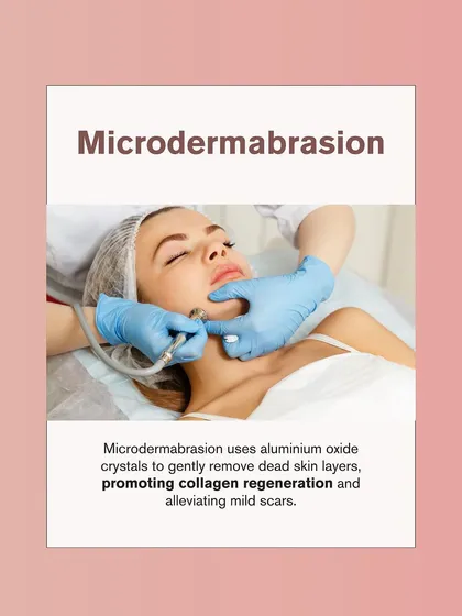 Microdermabrasion is another option for milder scars. It uses fine crystals to gently remove dead skin layers, promoting collagen regeneration and alleviating surface-level scarring.