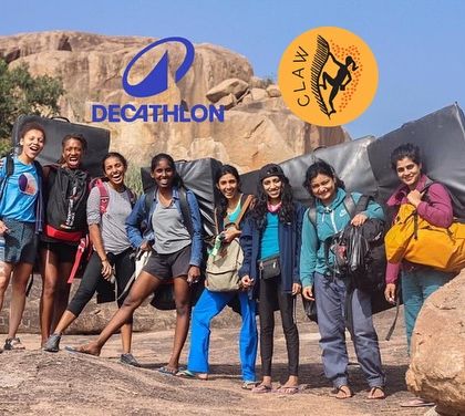 We've partnered with brands like Decathlon that share our vision for making outdoor sports accessible. This photo captures the adventurous spirit of our team.