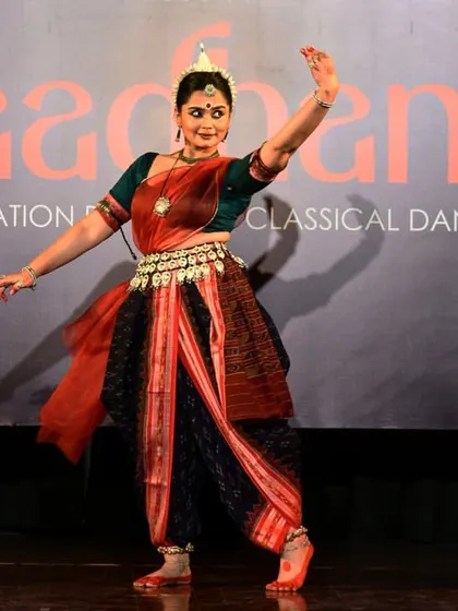 The graceful Yashvardha Kumar presenting Odissi at our "Saadhana" festival. It is important to create platforms that celebrate various forms of Indian classical dance.