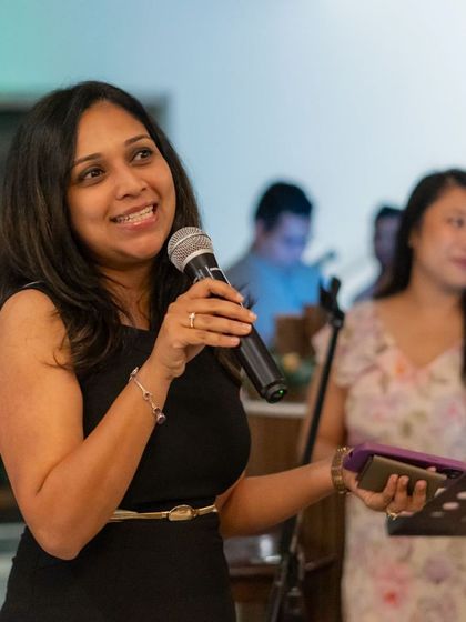 Our General Manager addresses guests during the Christmas tree-lighting event. We love sharing these joyful moments with our patrons and creating a sense of community.