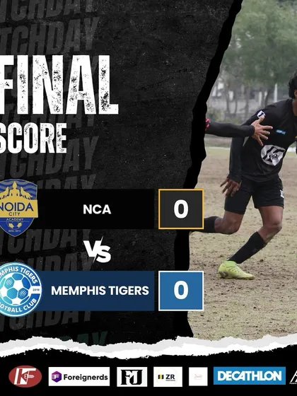 The final score from our hard-fought draw against Memphis Tigers in the Super League. We fight for every point.