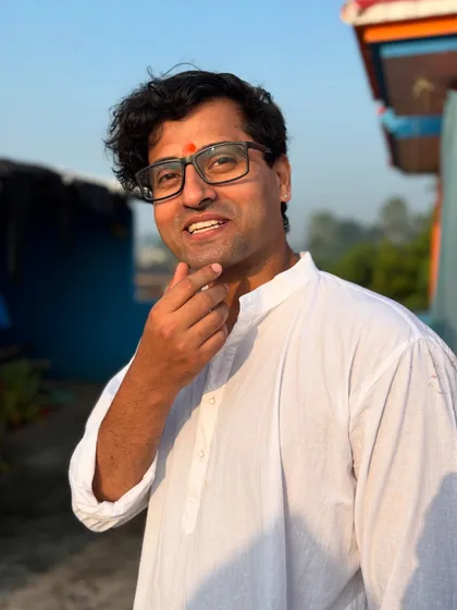 Me in my element during Chhath Puja celebrations back home. My culture and traditions are a big part of who I am and the energy I bring to my classes.