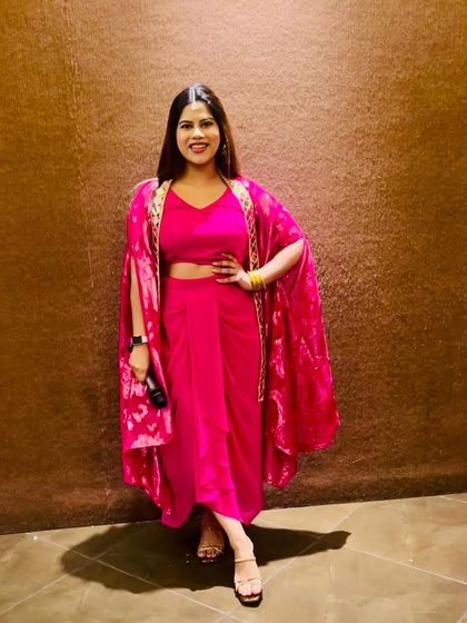 My Indo-western outfit for a Sangeet event. I love dressing up for the occasion.