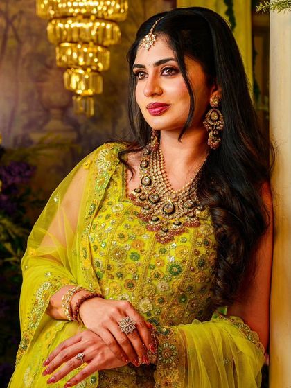 More images from engagement ceremonies and pre wedding shoots. This collection showcases a wide range of styles and color palettes, from playful and romantic to bold and regal, all custom designed for the couple's celebration.