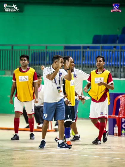 The joy on our coach's face as he celebrates the championship win with his players.