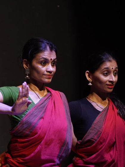 A moment of perfect synchronicity and shared expression during the "ANATAH:" performance.