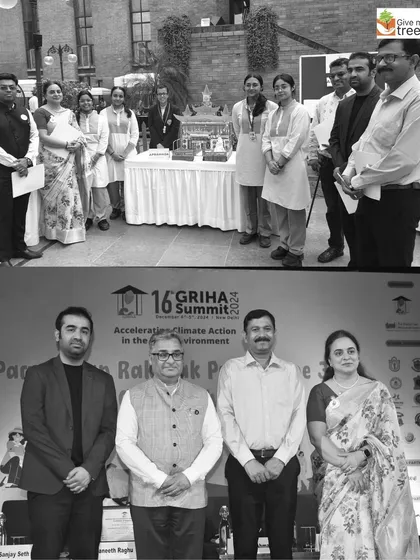 Our team at the Paryavaran Rakshak Programme at the India Habitat Centre. We believe in empowering the youth, who are showcasing their innovative ideas for a sustainable future.