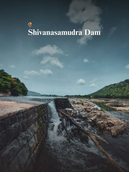 The Shivanasamudra Dam, where you can witness the force of the Kaveri river. This is one of the scenic stops on our day-long itinerary.