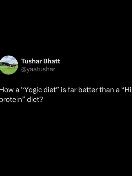 A high-protein diet can feel heavy and cloud the mind. A simple, sattvic Yogic diet, eaten between sunrise and sunset, makes the body and soul feel light, energetic, and clear.
