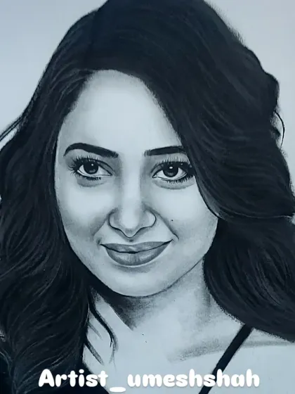 A beautiful handmade charcoal artwork. We use high-quality pencils and paper for all our sketches.