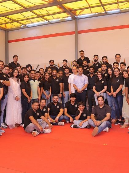 The entire team and guests at the library opening. This space was built by the community, for the community.