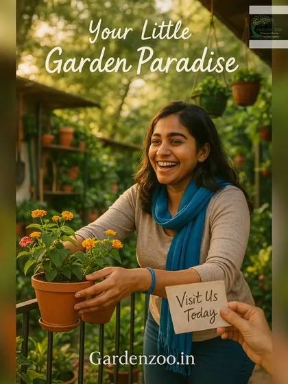 This image captures the feeling I aim for: your own little garden paradise. A simple terracotta pot with colorful Lantana flowers can instantly brighten a balcony railing and bring a smile to your face.