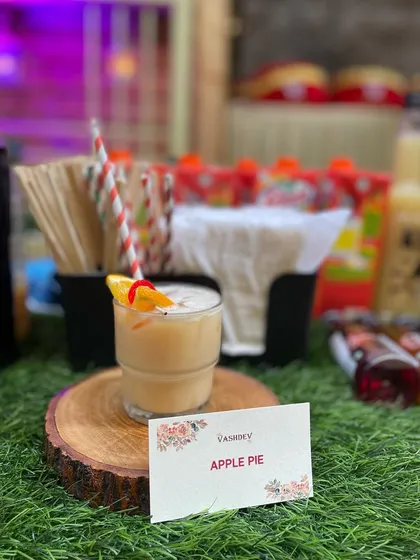 The comforting Apple Pie mocktail, a unique drink that tastes just like the classic dessert.