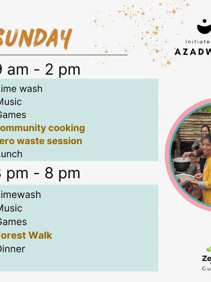 The second day of our 'Putaai' event included community cooking, a zero-waste session, and a forest walk, blending creativity with sustainable living.