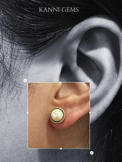 Each pair of earrings holds a story of craftsmanship. These classic pearl studs, framed in twisted gold, carry the legacy of artisans who pour their heart into creating something timeless.