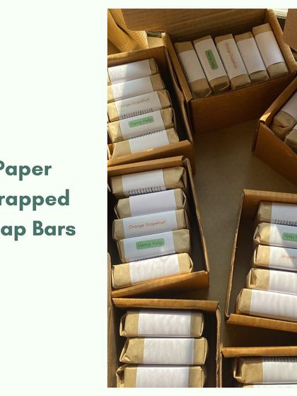 All of our soap bars are wrapped in paper with simple paper labels. This minimalist, plastic-free approach ensures our products are as kind to the planet as they are to your skin.