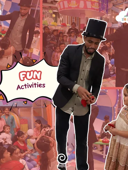 Abracadabra! ✨ Our live magic shows keep all the little ones completely captivated. We bring in professional entertainers to add that extra spark of wonder to your child's birthday party.
