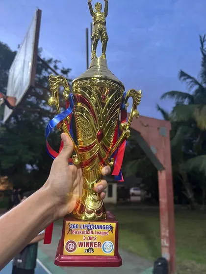 All eyes on the prize. This is what you play for. Big trophies, cash prizes, and full bragging rights on the Mumbai basketball scene.