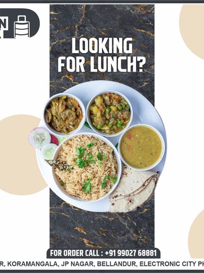 Looking for lunch? My standard thali is the perfect solution. It's a well-balanced plate of rice, roti, dal, and two different vegetable preparations, giving you a taste of everything.