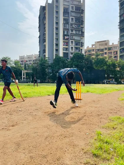 The initial phase of a bowling action where the bowler gathers momentum. This is a critical part of the sequence that sets up the entire delivery.
