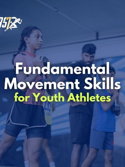 This image introduces the concept of Fundamental Movement Skills (FMS). These are the building blocks for all complex athletic actions, and mastering them is the first step toward excellence.