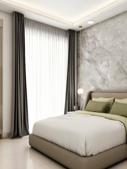 Interiors Bangalore - Full Home Interior Design Serene Master & Guest Bedrooms photo 12