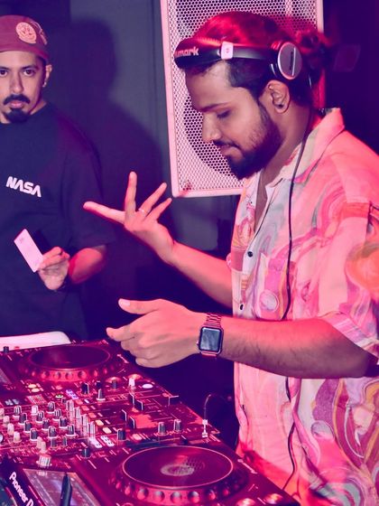 These shots capture me in my element, from different angles and at various events. Each one is a glimpse into my life as a music maker, focused on the craft and connecting with the crowd.