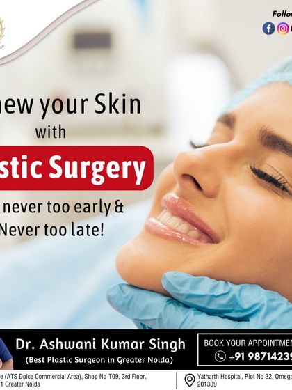 It is never too early or too late to feel good in your own skin. Plastic surgery offers many ways to renew and rejuvenate your appearance at various stages of life.