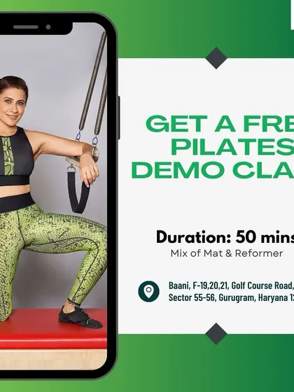 Here's your sign to try Pilates for free. A 50-minute mix of Mat and Reformer Pilates is the perfect introduction.