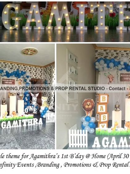 Infinity Events - Milestone Celebration Decoration Wild Safari, Dino & Friends photo 9