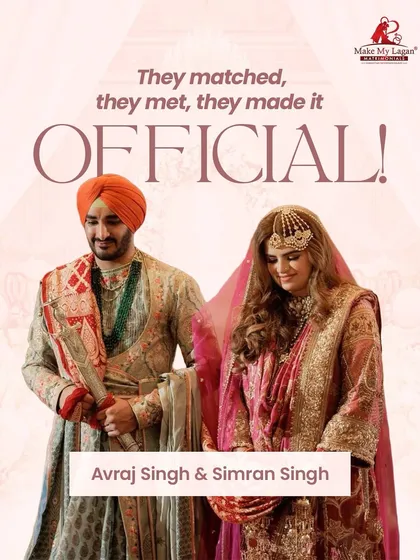 From a carefully arranged meeting to a lifetime of togetherness. We celebrate the journey of Avraj and Simran, a testament to what happens when two people meet with shared values and open hearts. This is a story made official through our dedicated process.