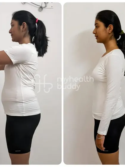 Dipanwita lost 10 kgs in 3 months. We focused on easy-to-cook meals and beginner-friendly exercises to make her journey happy and fit.