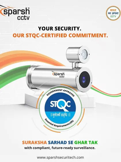 Your security is my STQC-certified commitment. I provide compliant, future-ready surveillance to protect every corner, from borders to homes, delivering 'Suraksha Sarhad Se Ghar Tak'.