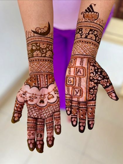 Mitali - Mehendi for Special Occasions Celebrating New Beginnings: Baby Shower Mehendi photo 46