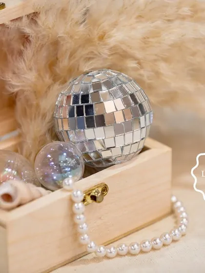 Another view of the treasure chest, a perfect prop for the glitter tattoo station.