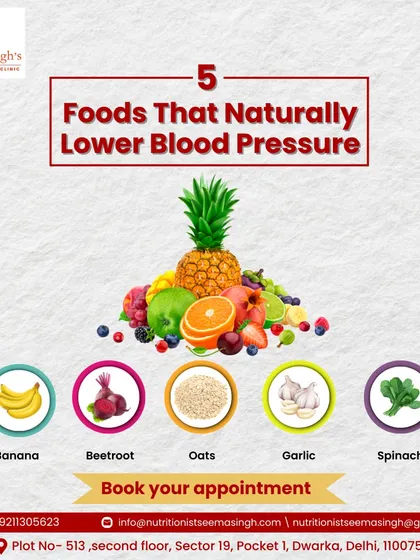 Nature provides powerful medicine for lowering blood pressure. Foods like bananas, beetroot, oats, garlic, and spinach are excellent for heart health. I create diet plans that incorporate these everyday superfoods to help you manage hypertension naturally.
