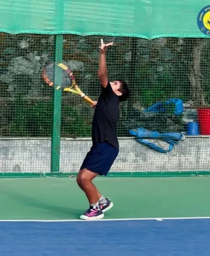 A beautiful, powerful serve from one of our national-level players. I provide the training and environment for athletes to reach the highest levels of competition.
