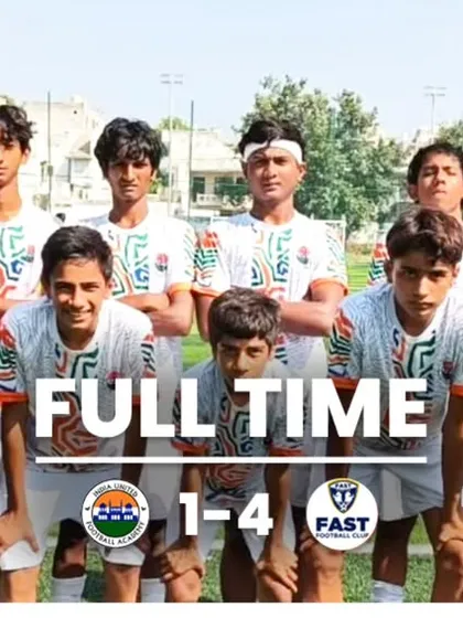 A tough 1-4 result for our U15s, but the team showed great spirit and gained valuable experience in the Delhi Future Stars League.