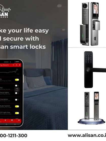 Make your life easy and secure with Alisan smart locks. Paired with our comprehensive home control app, you can manage access to your home and monitor all your devices from one place.