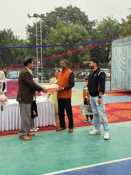 The prize distribution ceremony at the 60th Royal Club Basketball Tournament in Delhi. We ensure every tournament concludes with proper recognition for the hard work and achievement of the participating teams and players.