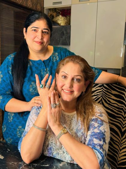 With the legendary makeup artist Meenakshi Dutt. It's always an honor to work with and be trusted by fellow artists in the beauty industry.