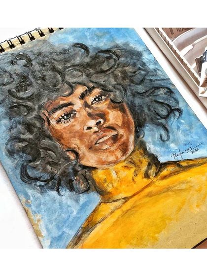 Megha Vinod - Custom Portraits & Illustrations Expressive & Abstract Paintings photo 8