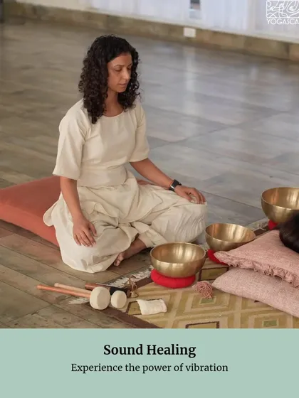 Here I am, centered and ready to begin a session. The power of vibration is a profound tool for wellness, and I am grateful to share this practice with you.